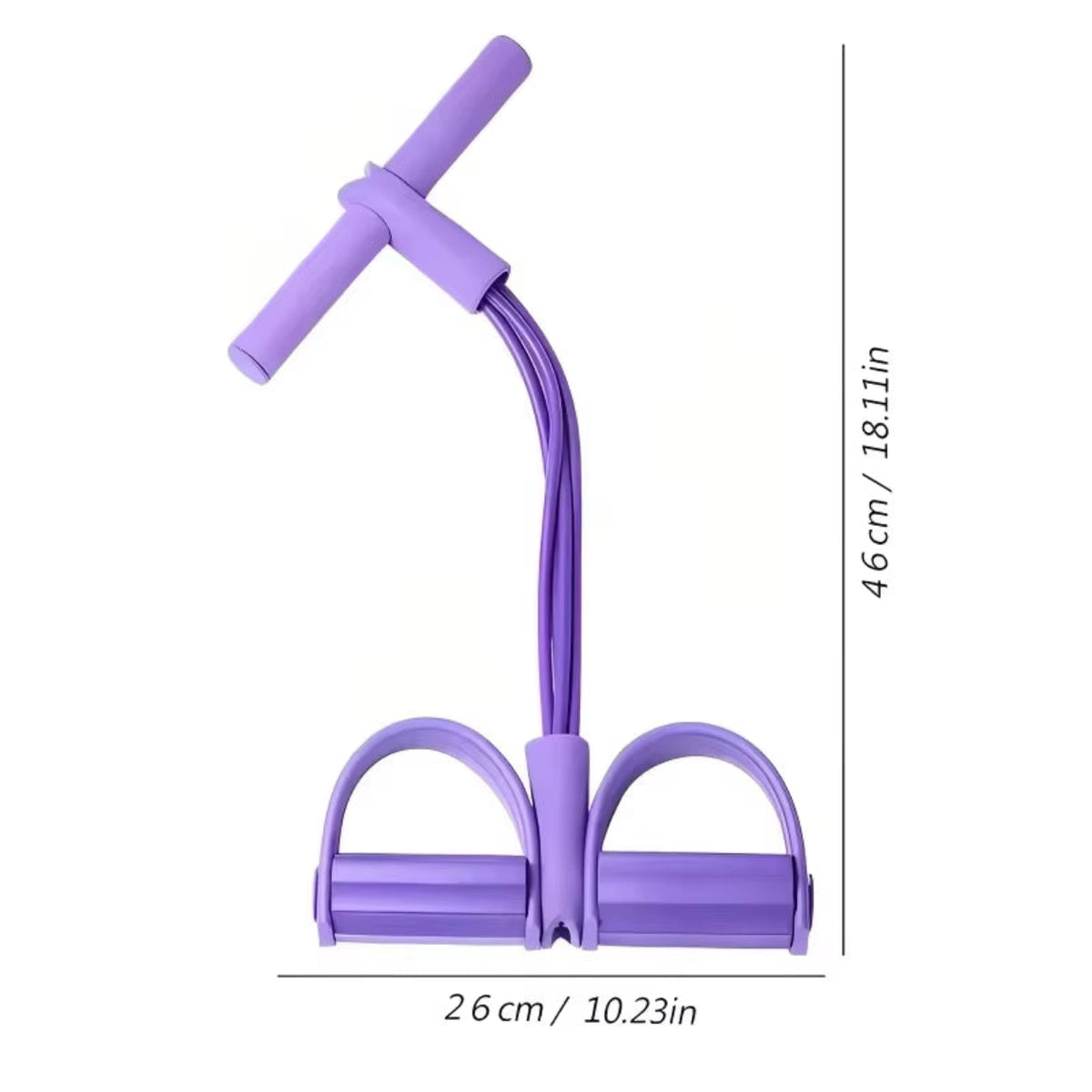 Entrenador Abdominal con Pedal y Bandas de Resistencia — Tonifica Abdomen, Brazos y Piernas en Casa